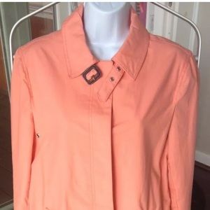 Pretty Peach GAP Overcoat Jacket Trench Small